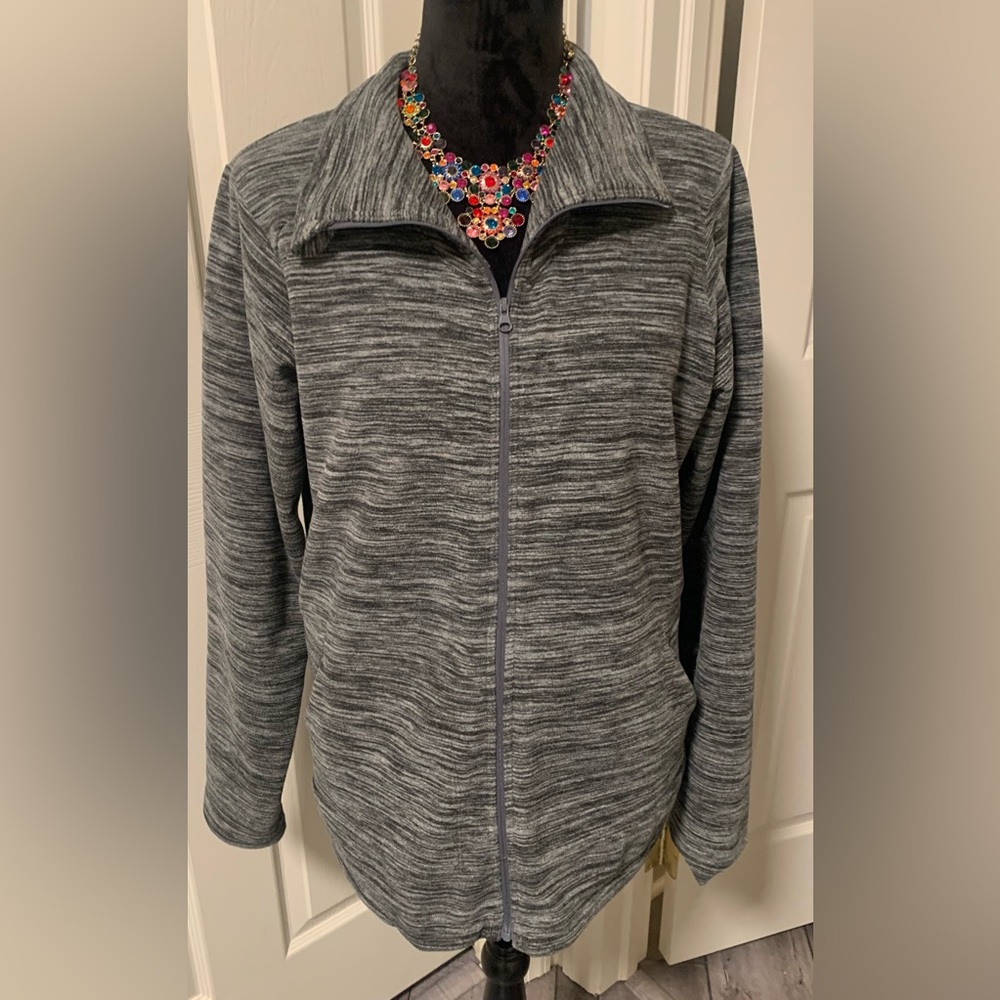 Mountain Hardware Gray Fleece Jacket size Large